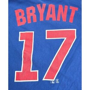 Kris Bryant Chicago Cubs  Men's Blue Jersey‎ T Shirt XL GENERAL MERCHANDISE